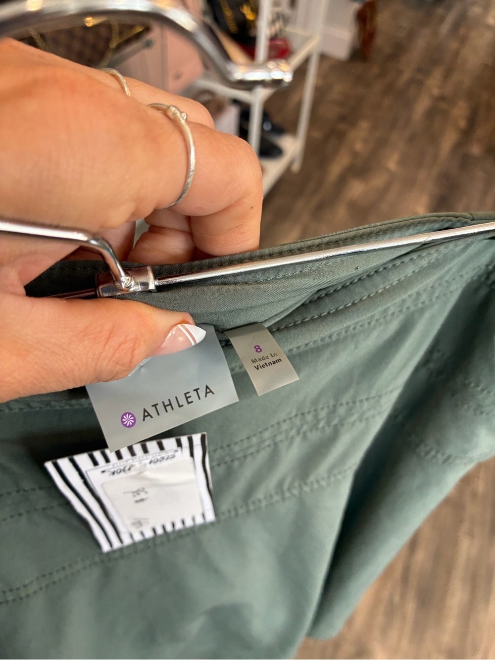 Athleta Sage Green A-Line Skirt - Picture 2 of 2